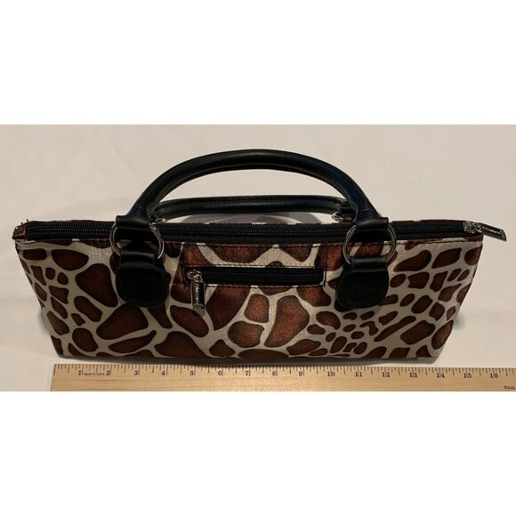 Primeware Insulated Wine Clutch Bag Giraffe Print Tote Corkscrew Thermal Zip NEW - Picture 10 of 12